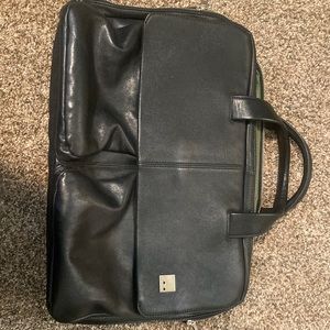 Knomo London brand 100% real leather mens briefcase